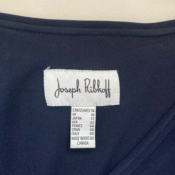 Joseph Ribkoff Midnight Blue Dress Size 14 - Picture 3 of 3